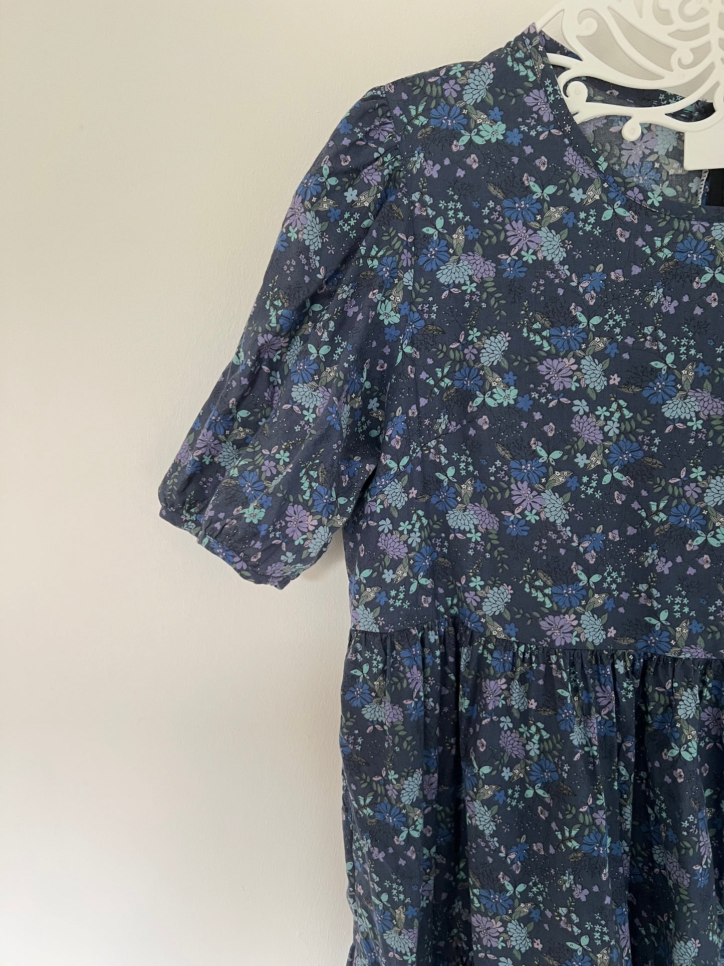 Robe en coton fleurie, style Ghibli