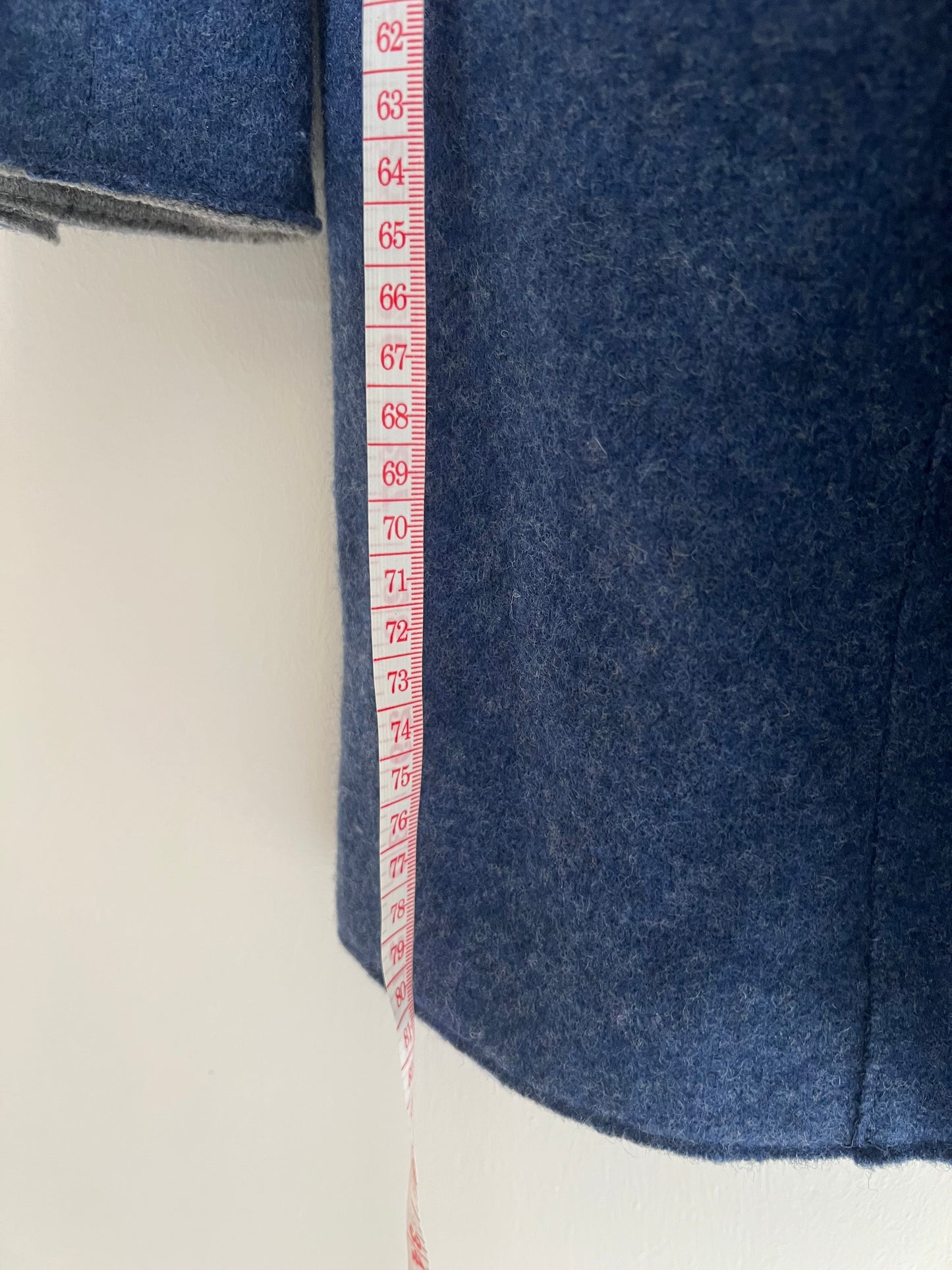 Blue Giesswein virgin wool short coat