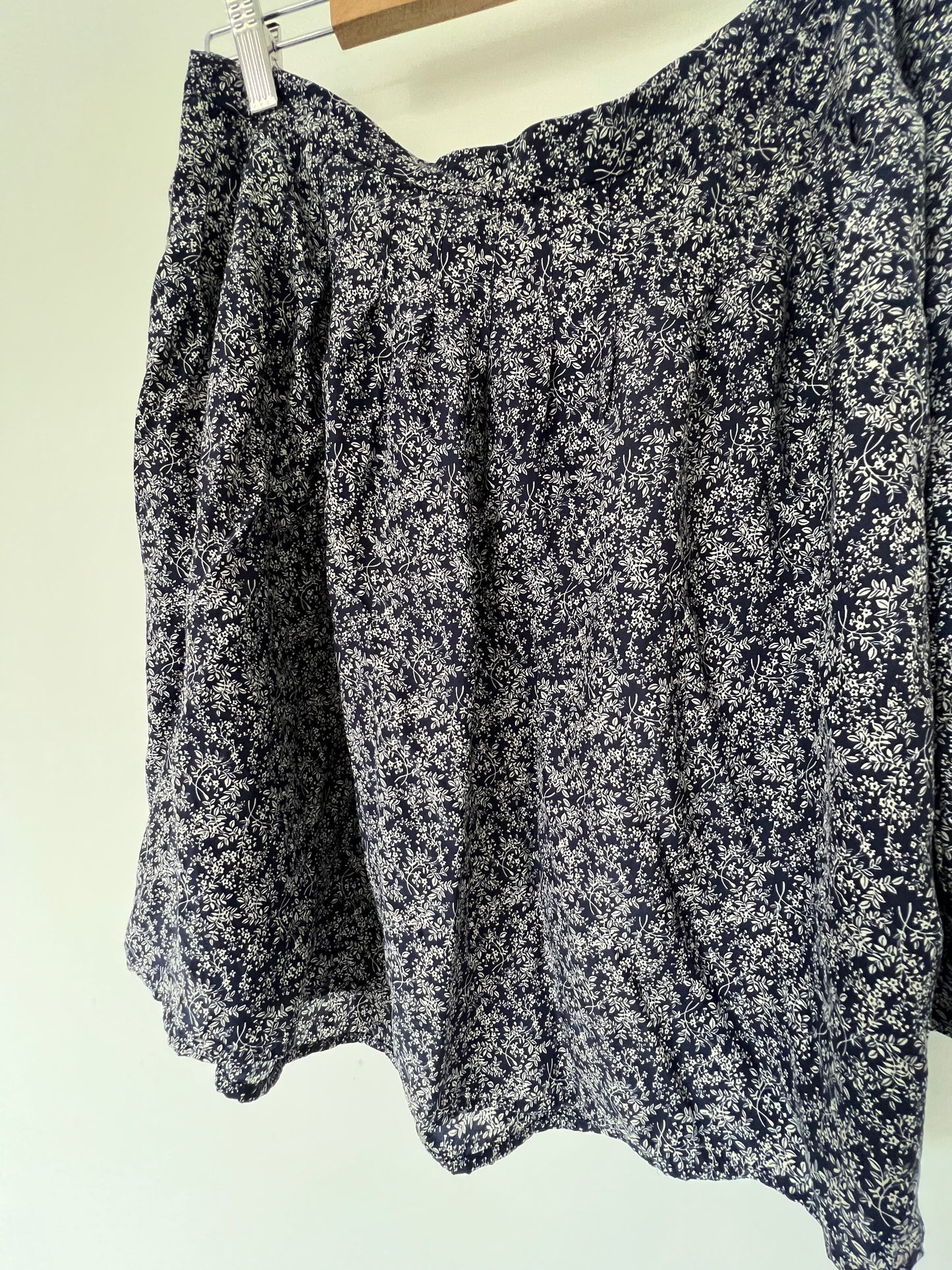 Comptoir Des Cotonniers Blue Silk Skirt