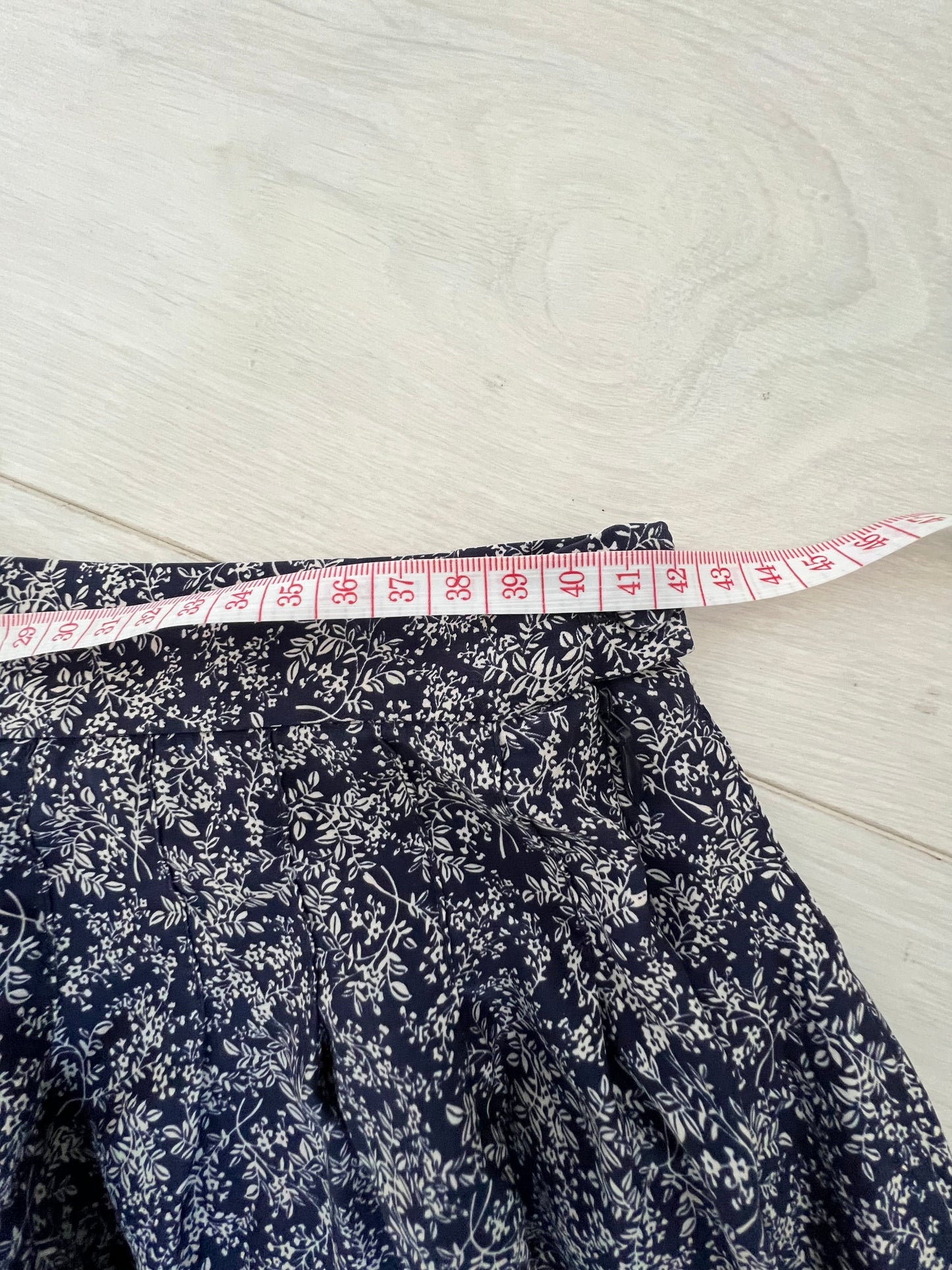 Comptoir Des Cotonniers Blue Silk Skirt