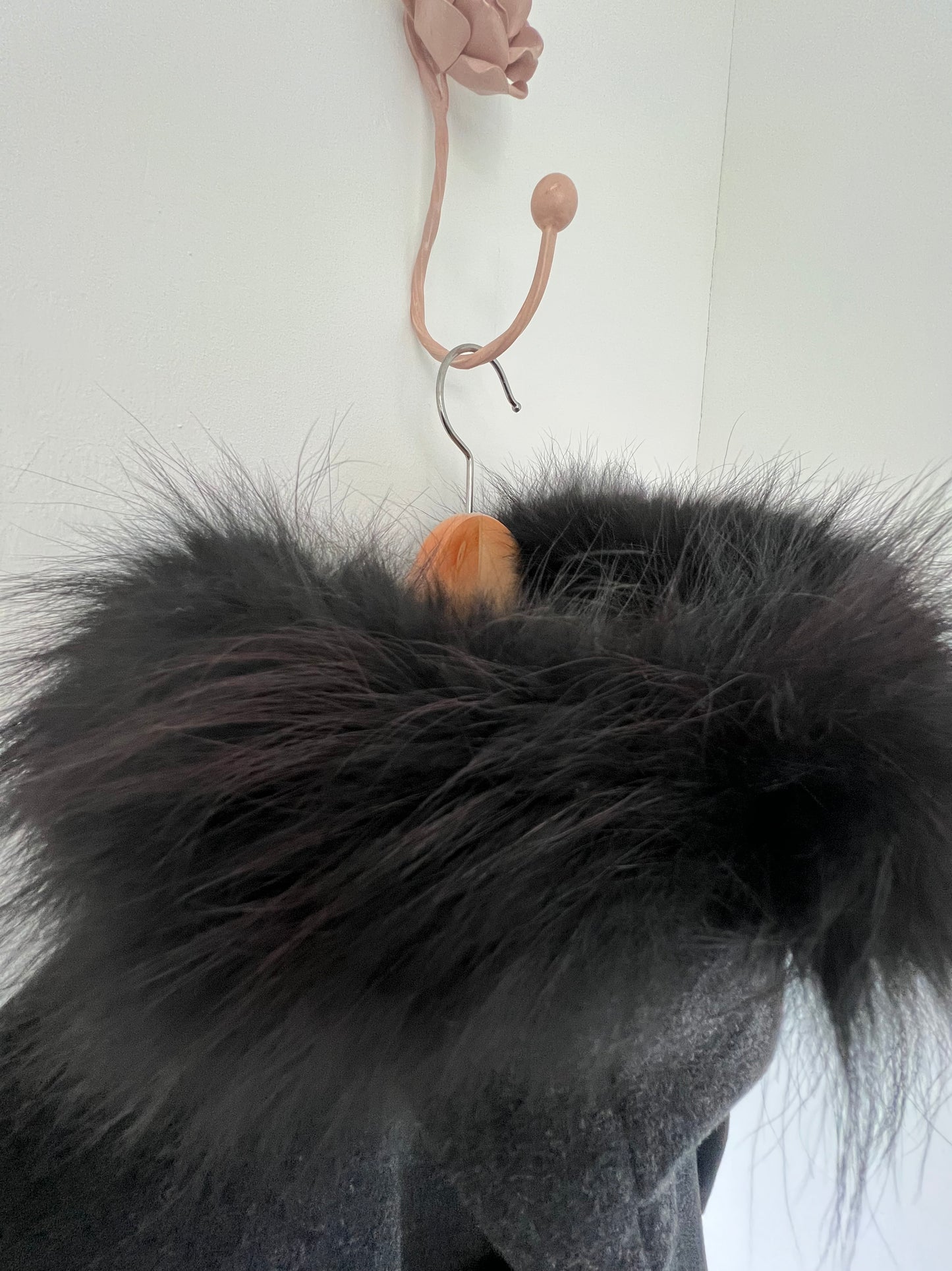 Maje Cashmere Cape Coat With Hood