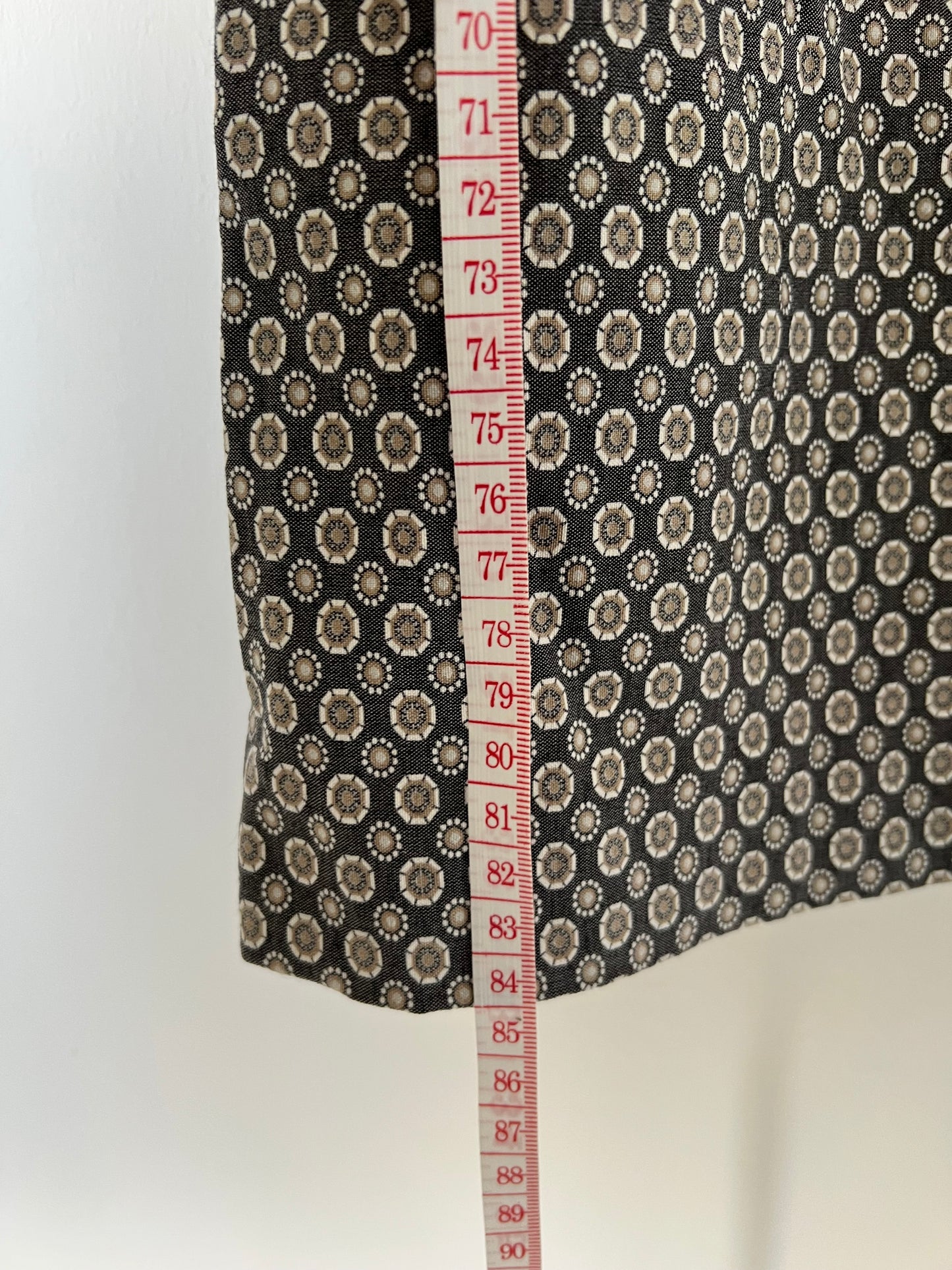 Gray shift dress with peter pan collar