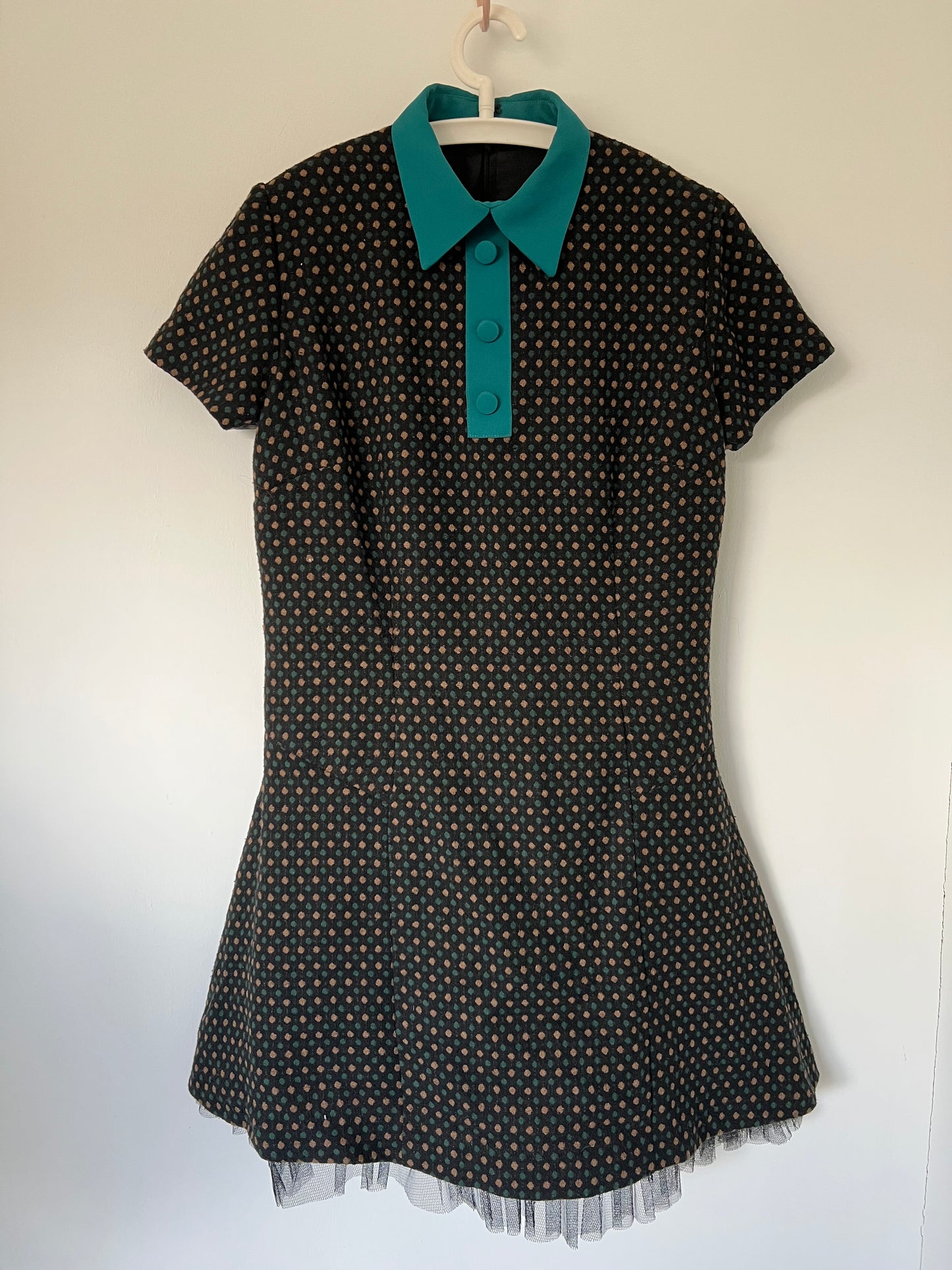 Tweede dress with tulle lining