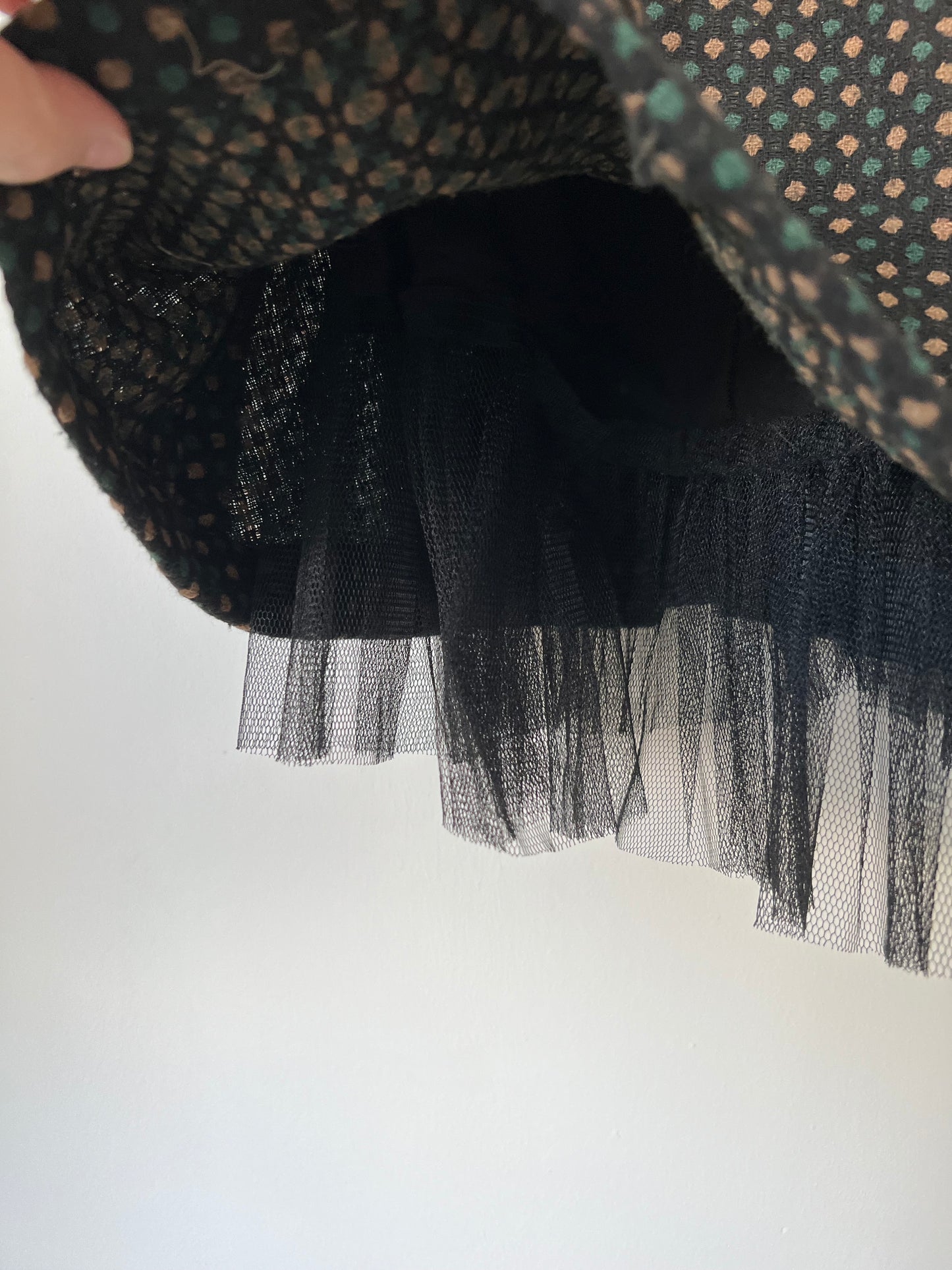 Tweede dress with tulle lining