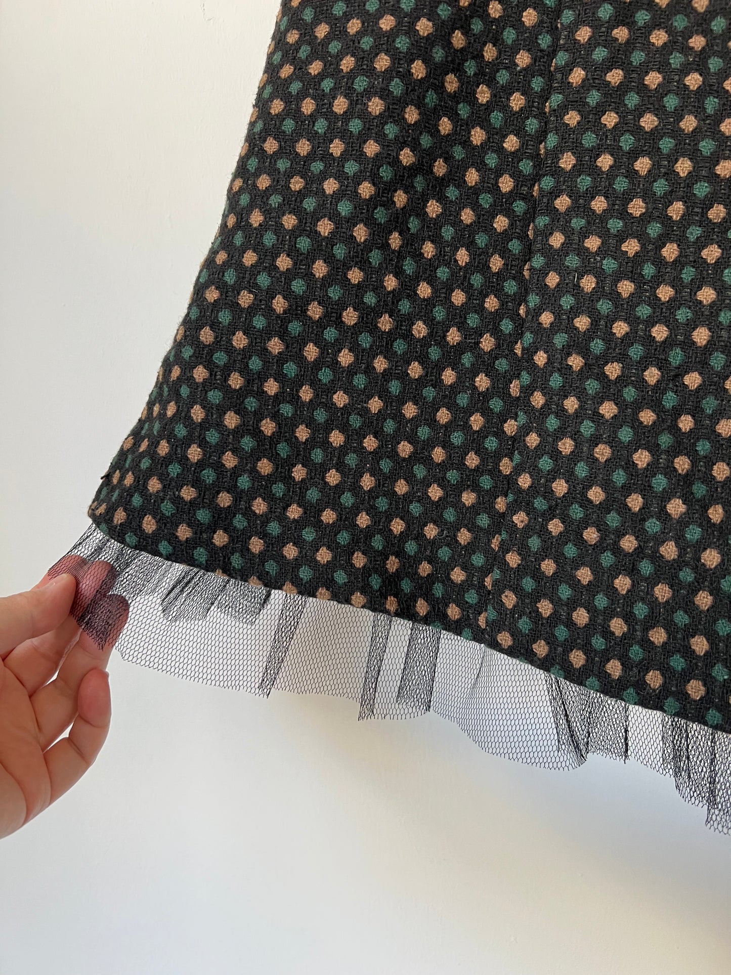 Tweede dress with tulle lining