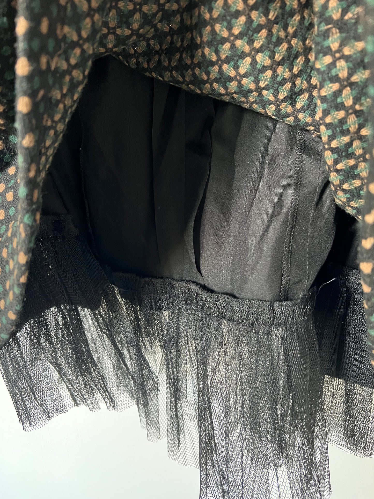 Tweede dress with tulle lining