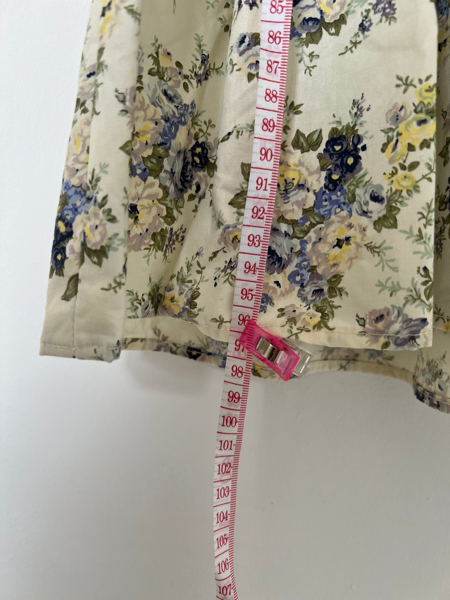 Soft Cream Floral Cotton Dress