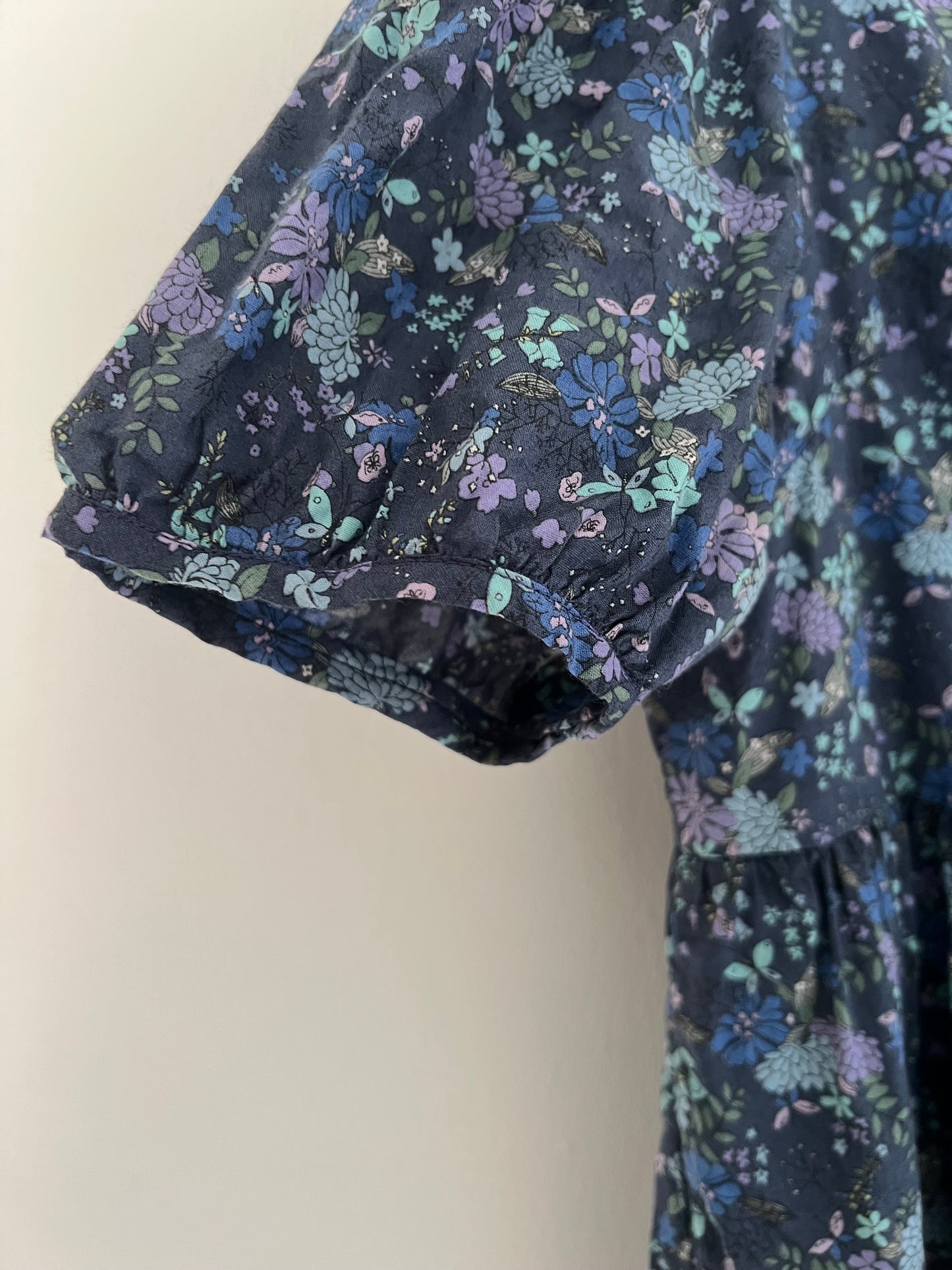 Duurzaam katoen jurk met bloemen