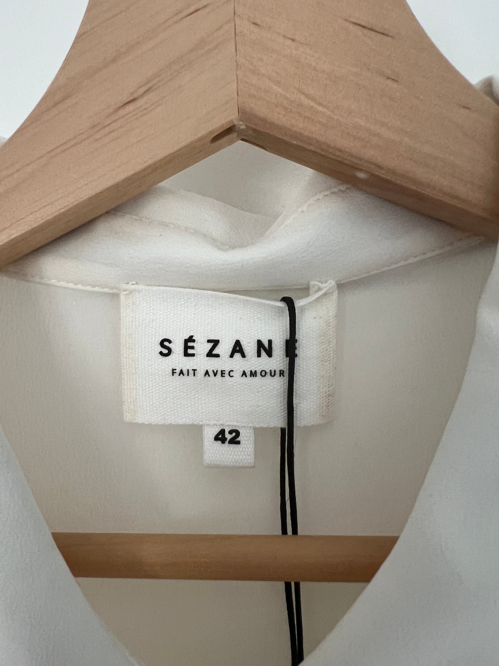 blouse en soie blanche, Sezane