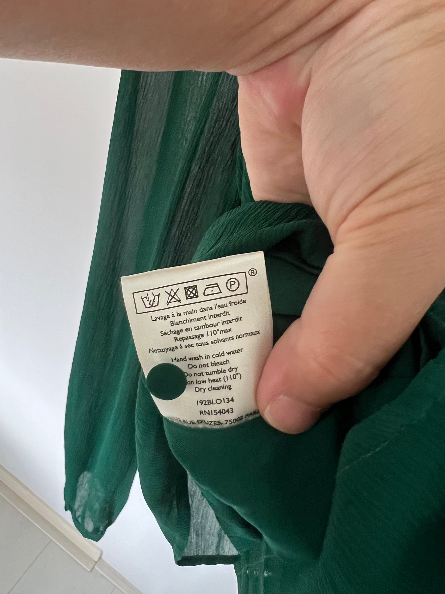 Sezane second hand silk blouse