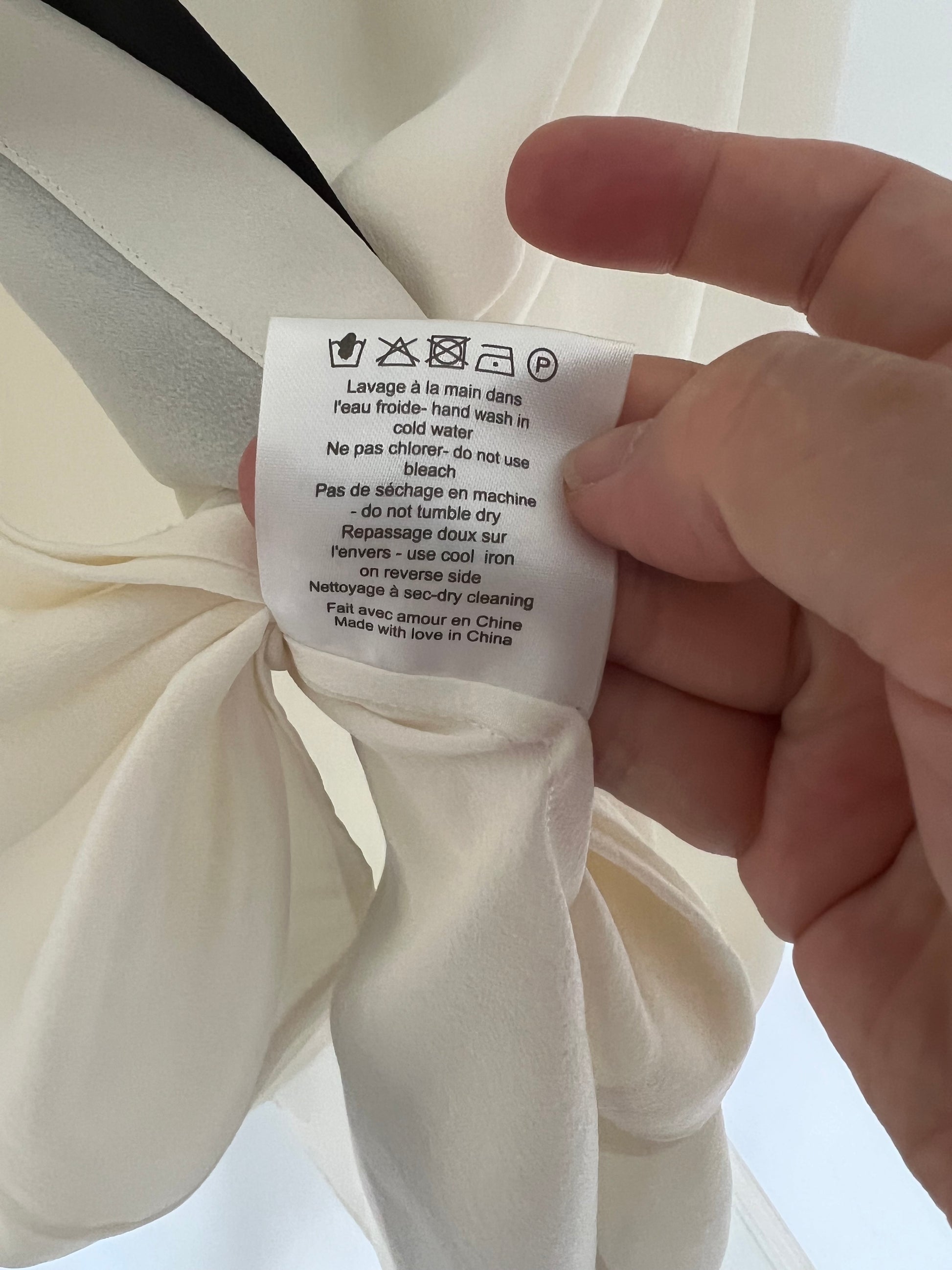 Sezane 100% silk blouse, second hand